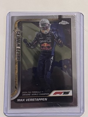 2025 Topps Chrome F1 Max Verstappen Award Winners   2024 Drivers  World Champion