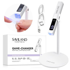 LED U V Light with Magnetic Stand  LCD Screen Portable Nail Lamp Kit Handsfree