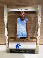 JJ Taylor 2023 Leaf Trinity Basketball CLEAR GOLD Auto Autograph # /35