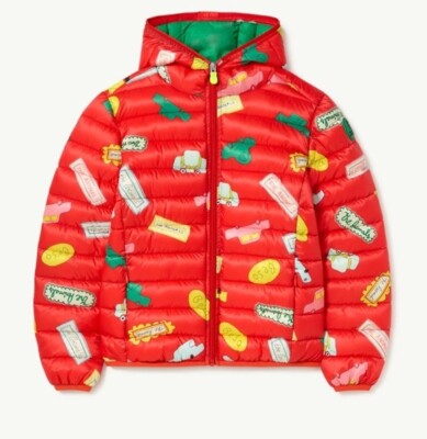Save The Duck x The Animals Observatory Lobster Puffer Unissex Kids Size 8 NWT