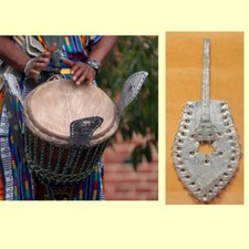 Djembe Drum Shakers Tsink-Tsink Tribal Musical Instrument Tuner