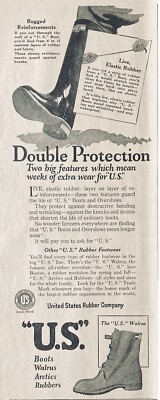 1925 AD.(XG22)~U.S. RUBBER CO. WALRUS RUBBER ARCTIC BOOTS