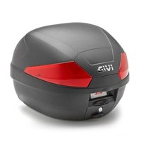 Givi Monolock B29 Topcase 29L Schwarz Rot Komplett Mit Universalplatte