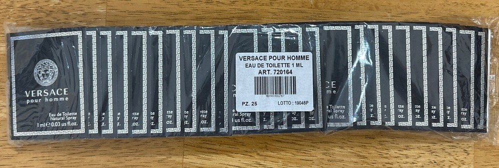 Versace Pour Homme sample lot Of 25pcs