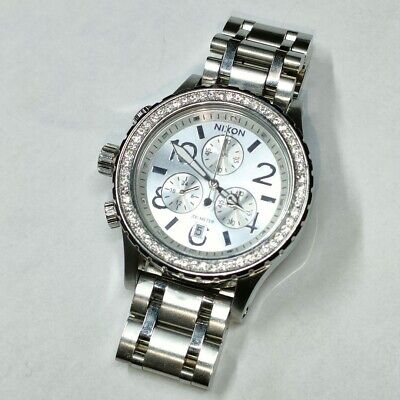 Nixon 38-20 Chronograph Quartz Women's Watch Silver Dial Nixon 38-20 Chronograph Quartz Women's Watch Silver Dial