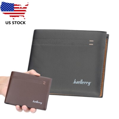 Men's Short Leather Leisure Wallet Multi-functional Large Capacity Coin Wallet