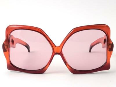VINTAGE CHRISTIAN DIOR MISS DIOR RED MASK OVERSIZED 70'S AUSTRIA