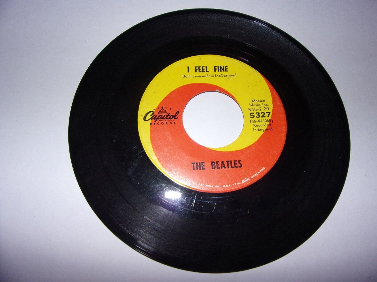 The Beatles: I Feel Fine / She\'s A Woman / 45 Rpm / 1964 / Capitol 5327 /  VG+ | eBay