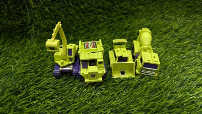Transformers G1 Constructicons Lot Of 4 Devastator Vintage Hasbro 1984