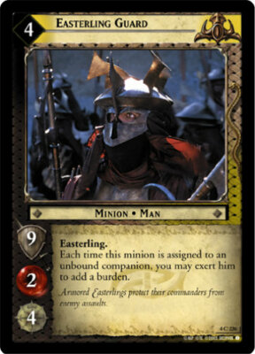 LOTR TCG TTT Two Towers EASTERLING GUARD 4C226 Foil NM/M 