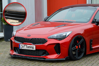 Spoilerschwert Frontspoiler Lippe aus ABS für Kia Stinger CK Schwarz Glanz