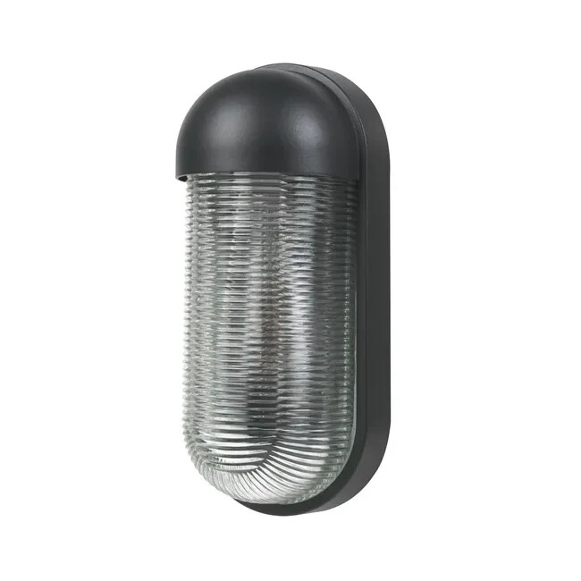 Applique E27 exterieur noir en aluminium et verre Ushi Inspire pour eclairage mural 220V