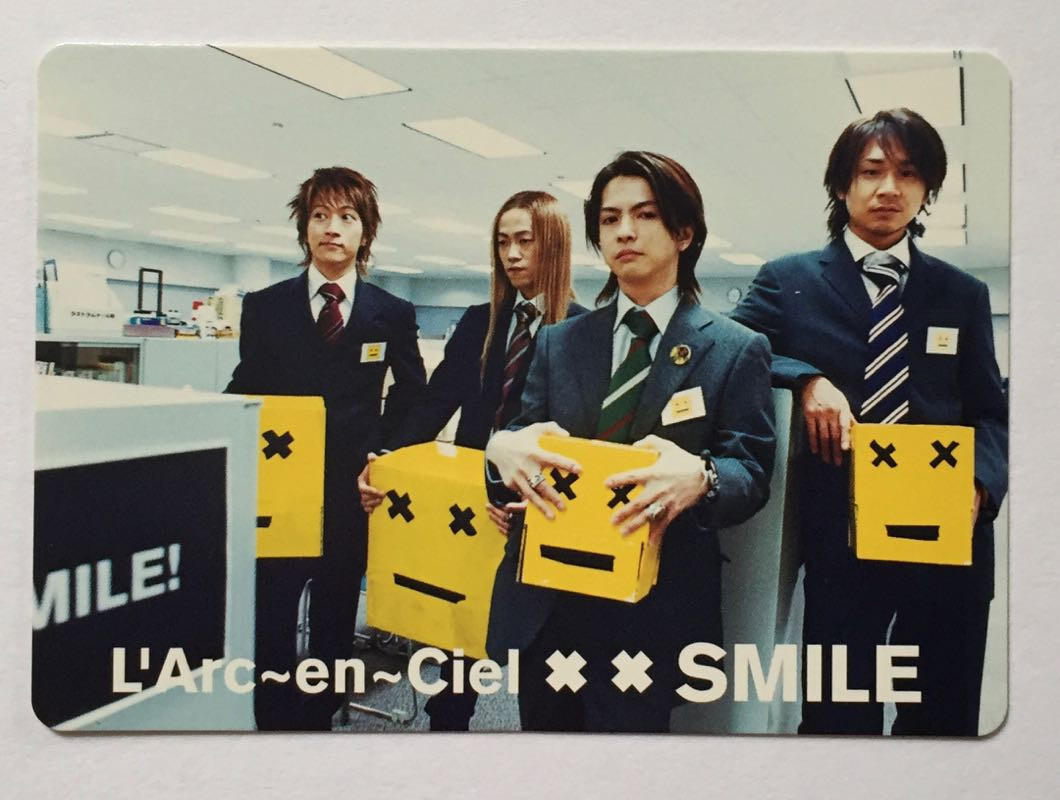 L'Arc～en～Ciel
ラウンドワン限定プライズ8種セット
ステッカー6枚付 L'Arc~en~Ciel Smile JAPAN CD+DVD Digipack Limited Edition