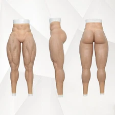 Smitizen Realistic Silicone Strong Muscle Leg Pants for Fetish Halloween Cosplay