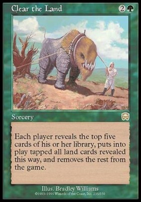 Clear the Land ~ Mercadian Masques [ Excellent ] [ Magic MTG ]
