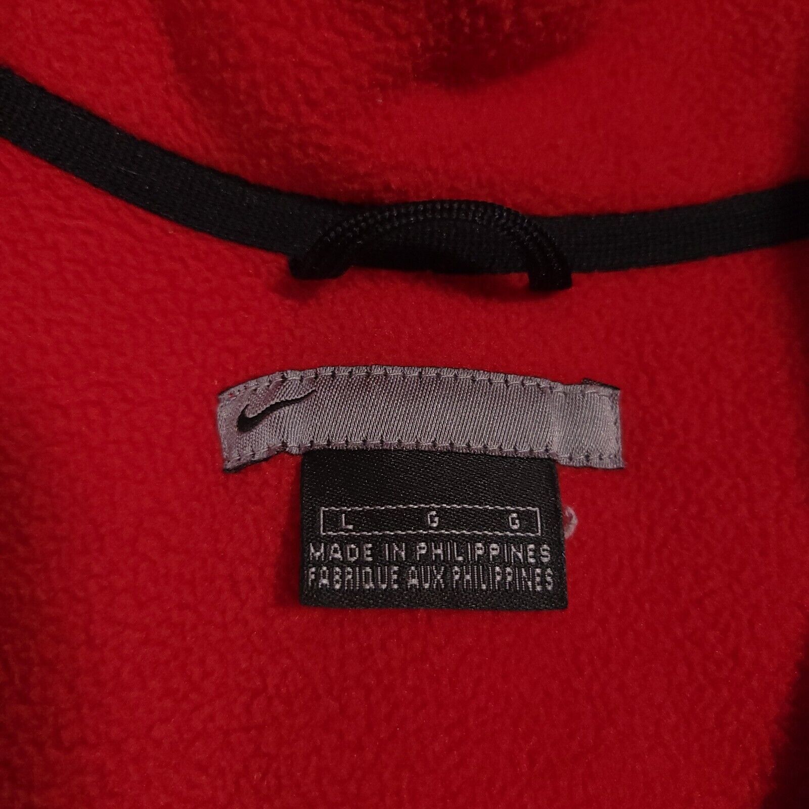 Vtg Nike Jacket Mens Large Silver Tag Zip Fleece … - image 10