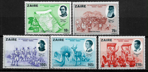 Zaire #986-90 Mint Never Hinged Set - Independence - Picture 1 of 1