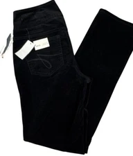 Jag Womens High-Rise Peri Straight Leg Pants Black NWT Sz 8