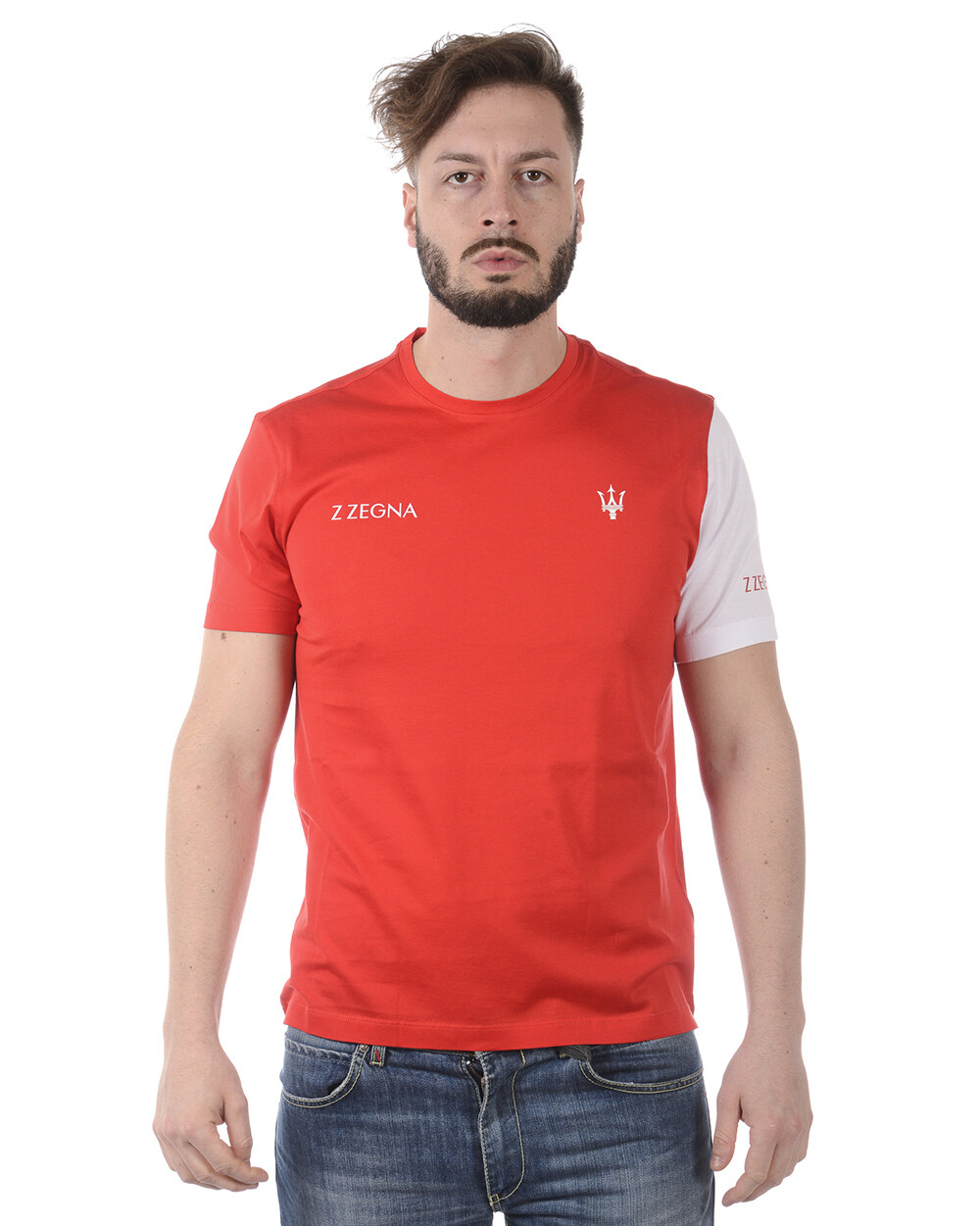 Футболка Zegna Толстовка Хлопковая мужская красная VP372ZZB640 6Y6 Sz.L СДЕЛАЙТЕ ПРЕДЛОЖЕНИЕ