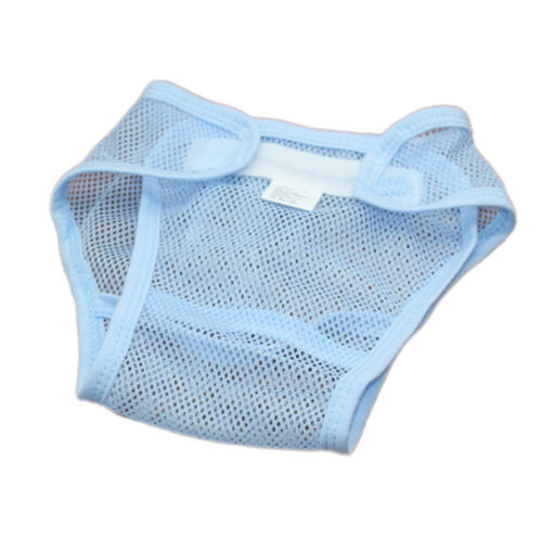 Magic Tape Breathable Baby Newborn Washable Mesh Diaper Cover Pants Reusable 22 - Picture 1 of 16