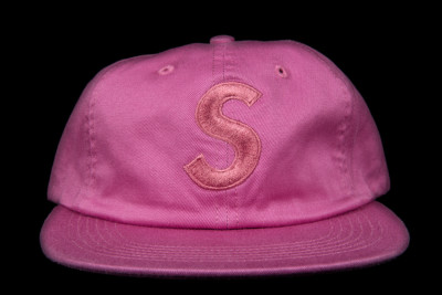 FW17 SUPREME TONAL S LOGO 6-PANEL BURNT ROSE HAT CAP TRUSTED