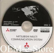 2006-2012 Mitsubishi Galant Endeavor Navigation DVD Map #3 West & North Central
