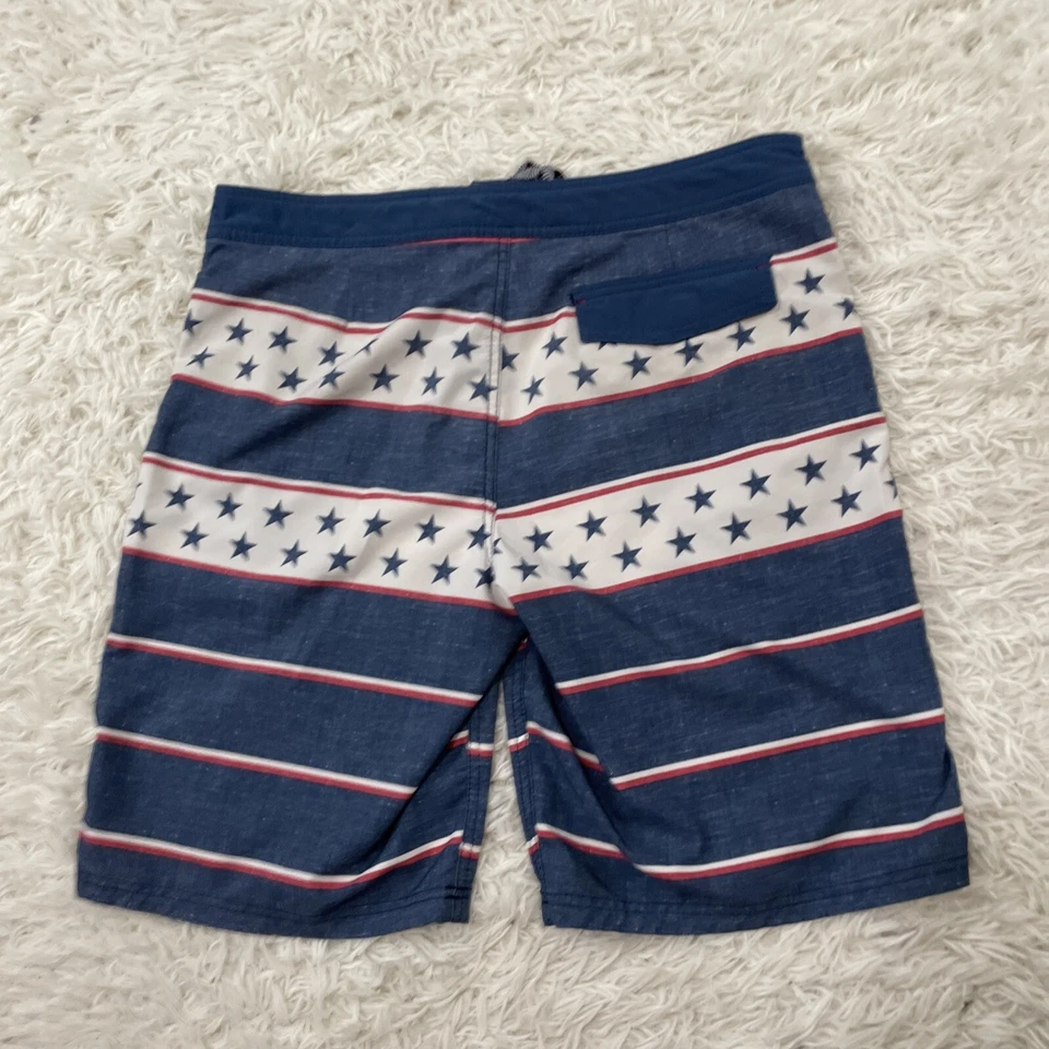Мужские шорты MOSSIMO 34 American Red White Blue Stars Stripes Swim 34 - Изображение 2 из 4