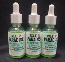   Best  Lot 3x  Isle of Paradise Face Body Self Tanning Drops Medium 1.01oz 30ml  