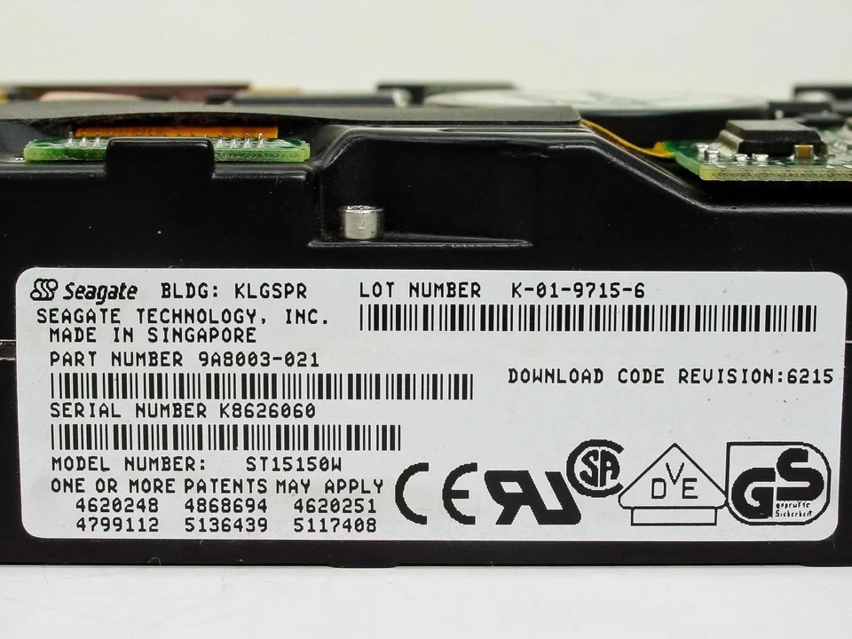 Compaq 199591-001 4.3GB 3.5" 68-Pin SCSI Hard Drive Seagate ST15150W 9A8003-021 - Image 4 of 4