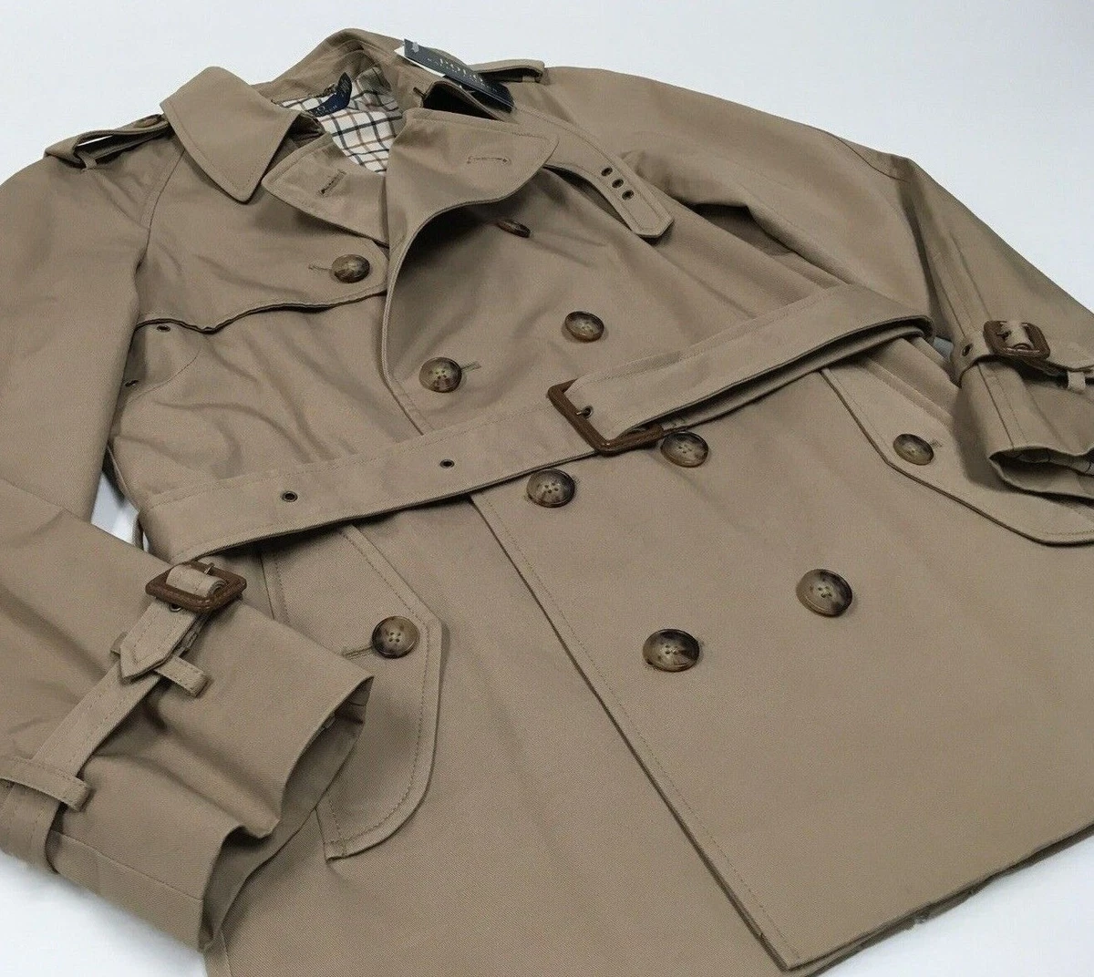 Polo Ralph Lauren Double Breasted Belted Trench Jacket Pea Coat Businesswoman 4