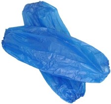 10 x Disposable Plastic Oversleeves Sleeves - Elasticated Waterproof Arm Cover