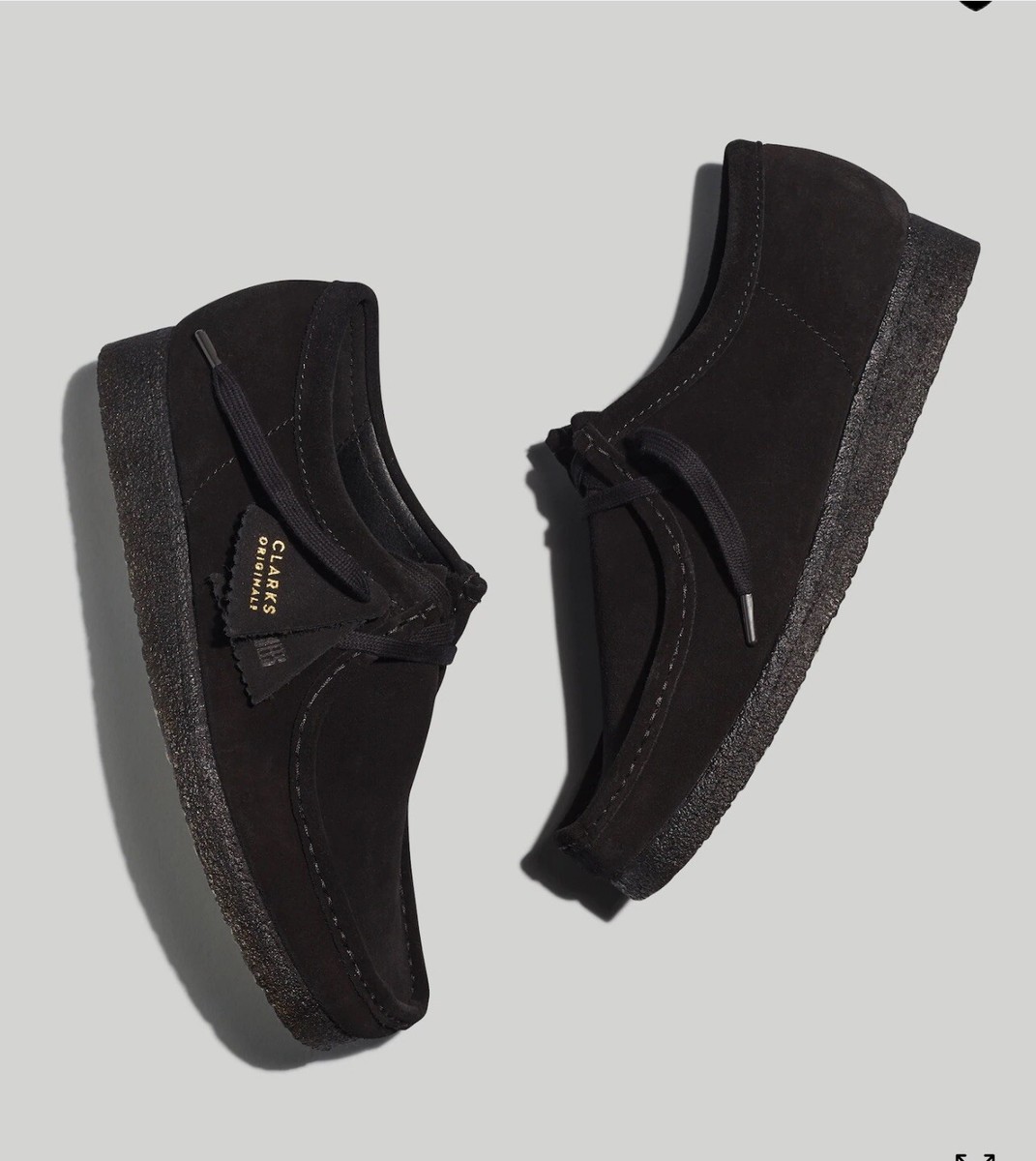 Clarks® Suede Wallabee Shoes BLACK - Size 8.5 | eBay