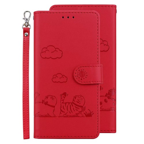 Leather Cat Wallet Phone Case For Huawei P50 P20 P30 Y9S Y8P Y7A Y6P P Smart Z - 第 11/13 張圖片