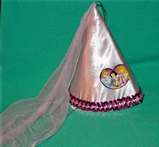 DISNEY PARK PRINCESS AURORA CINDERELLA SNOW WHITE CHILD PINK PRINCESS HAT NEW