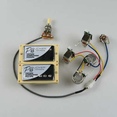For LP SG Epiphone ProBucker Humbucker Pickup with Push Pull Wiring Harness Set