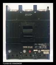 GE TJJ436125 Molded Case Circuit Breaker ~ 125 Amp - Tested/1Yr Warranty