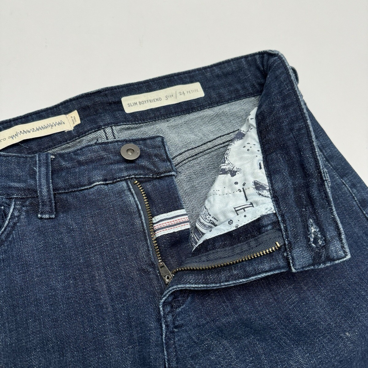 Jeans Pilcro Slim Boyfriend à Paillettes Et Broderies - Taille 28 Petite, Neuf Avec étiquettes (Anthropologie)