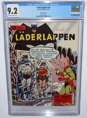 1959 DC BATMAN #121 CGC 9.2 1ST APP OF MR FREEZE HIGHEST GRADED KEY GRAIL SWEDEN