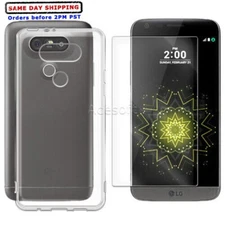 Clear Tempered Glass Screen Protector Crystal Cover Case for Verizon LG G5 VS987