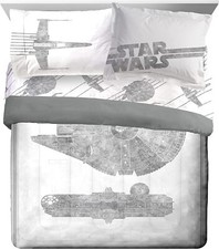 Star Wars "Falcon Schematics" Kids Bed Set-AB09PGPR73J2, AB09PGPVV9Y2