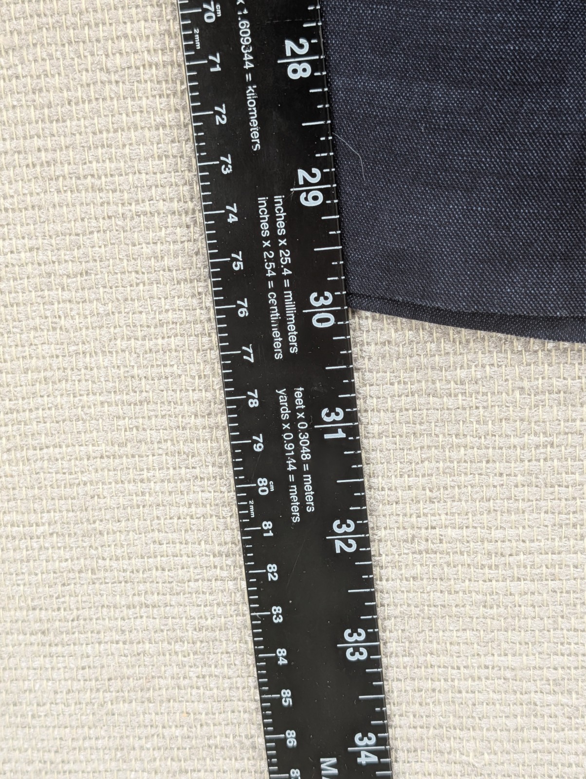 H&M Women's Pants Size 34R Skinny Fit Dark Blue thumbnail 6