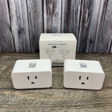 Refoss Smart Wi-Fi Plug Mini 2 Pack MSS110 US Ver 4.0 - White - New Open Box