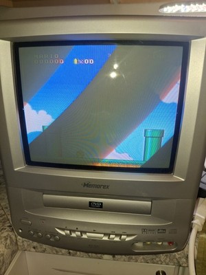 Memorex MVD2009CB 9  CRT TV DVD Combo Retro Gaming Portable w/ Bag dvd is broken