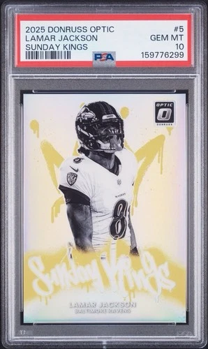 2025 Donruss Optic Lamar Jackson Base (RAW)