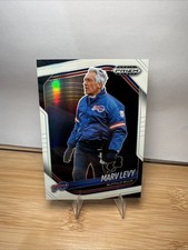 2025 Panini Prizm Black - Marv Levy #14 White Prizm /175 Bills HOF
