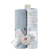 2-pack 30" x 30" Whale Hooded Towel