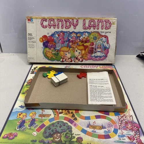 VINTAGE Candy Land 1984 COMPLETE Children's Board Game Milton Bradley