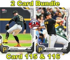 Konnor Griffin Paul Skenes 2026 MLB TOPPS NOW 115 and 116 2 Card Bundle Presale