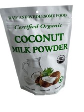 Coconut Milk Powder- Certified Organic, Gluten Free, Dairy Free, NON GMO, 1 lb.