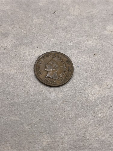 1887 Indian Head One Cent Penny Circulated